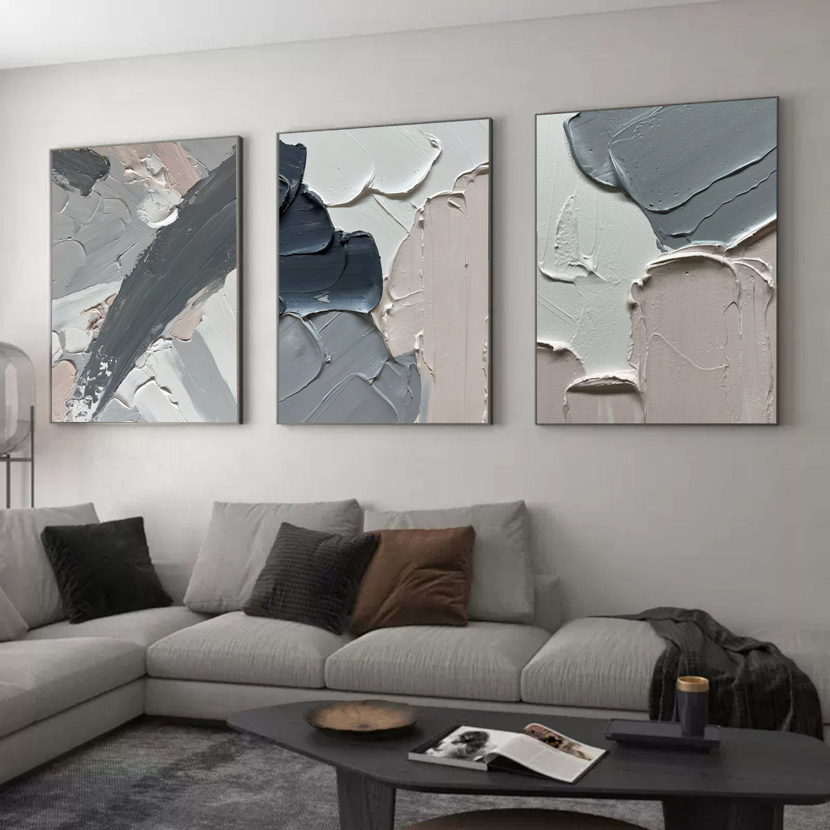 Wall Art Abstract Minimalist Impasto Elegant