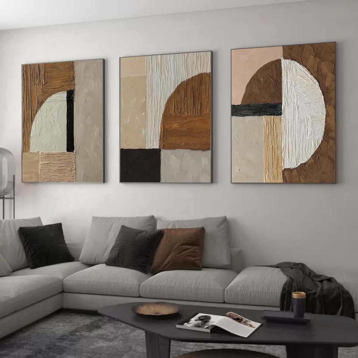 Wall Art Abstract Elegant Neutral Geometric