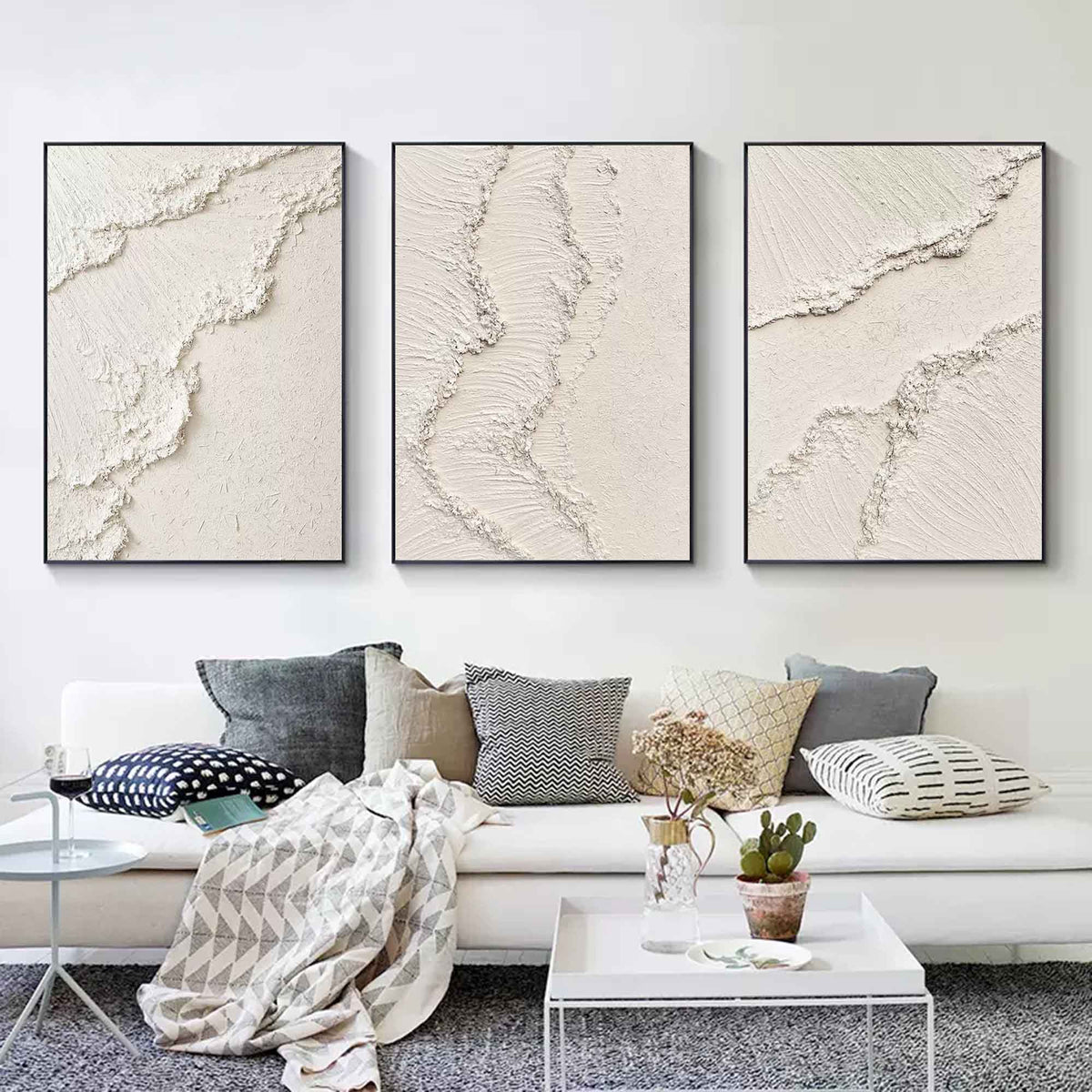 Wall Art Abstract Neutral Serene Minimalist
