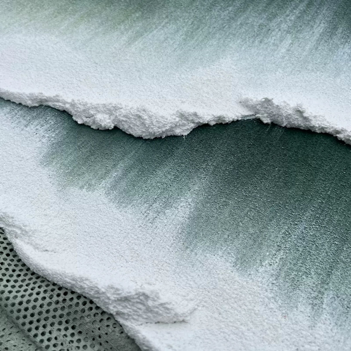 Wall Art Square Abstract Ocean Wave Deep Green