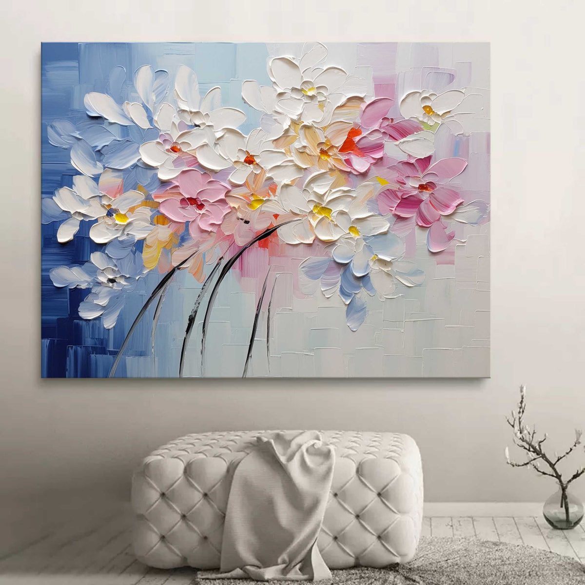 Wall Art Colorful Floral Artistic