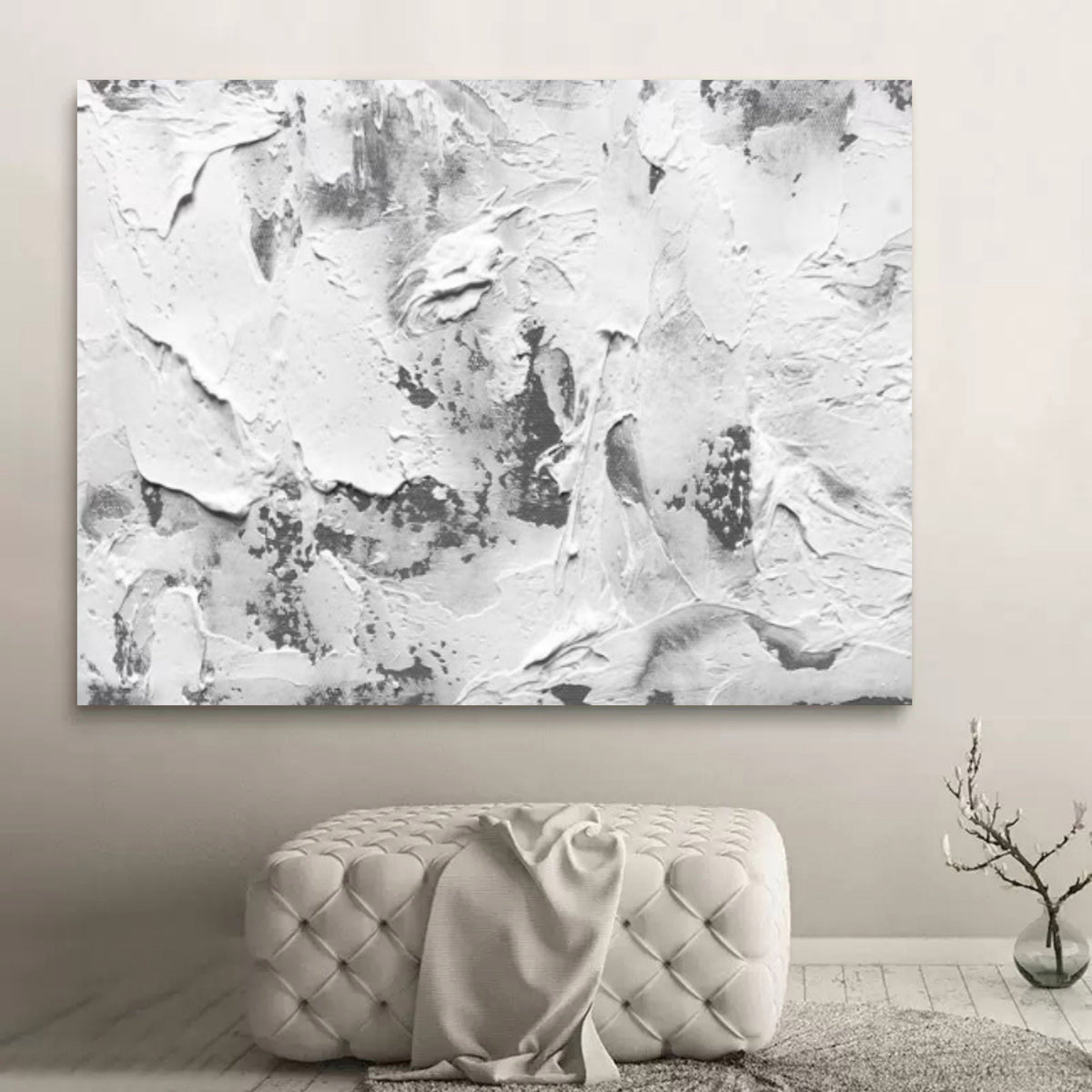 Wall Art Abstract Landscape Wabi-Sabi Linen Canvas