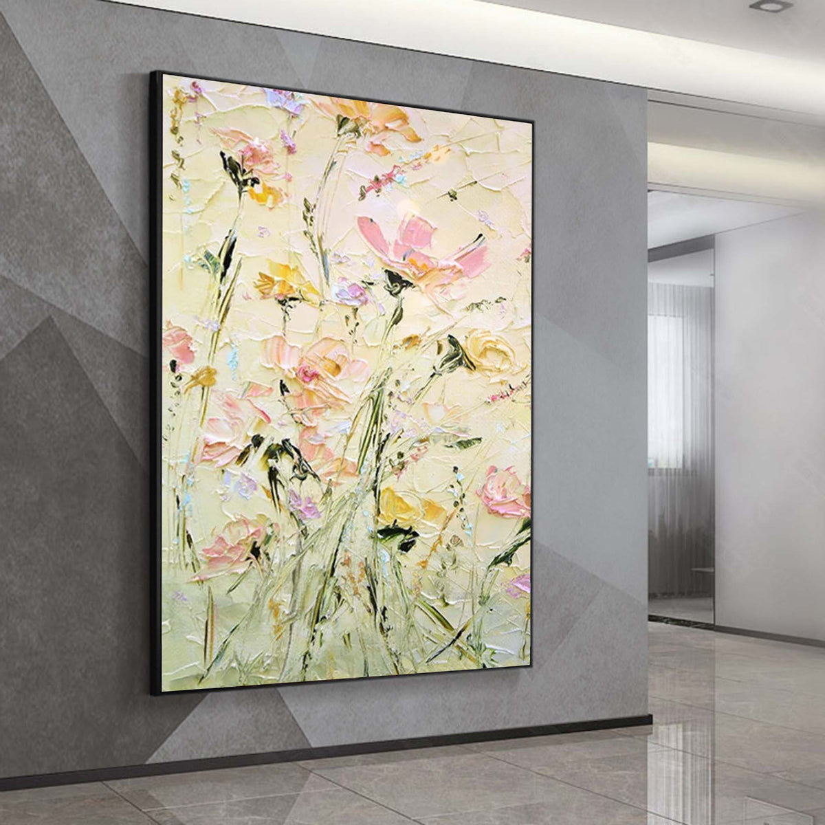 Wall Art Colorful Floral Elegant Serene