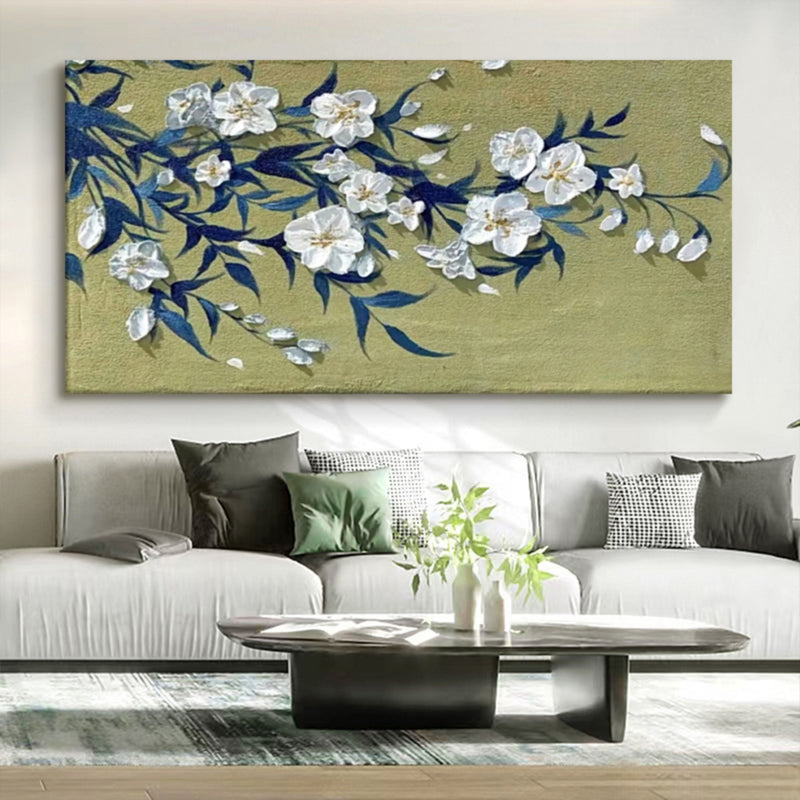 Wall Art Elegant Floral Oriental Relief Modern