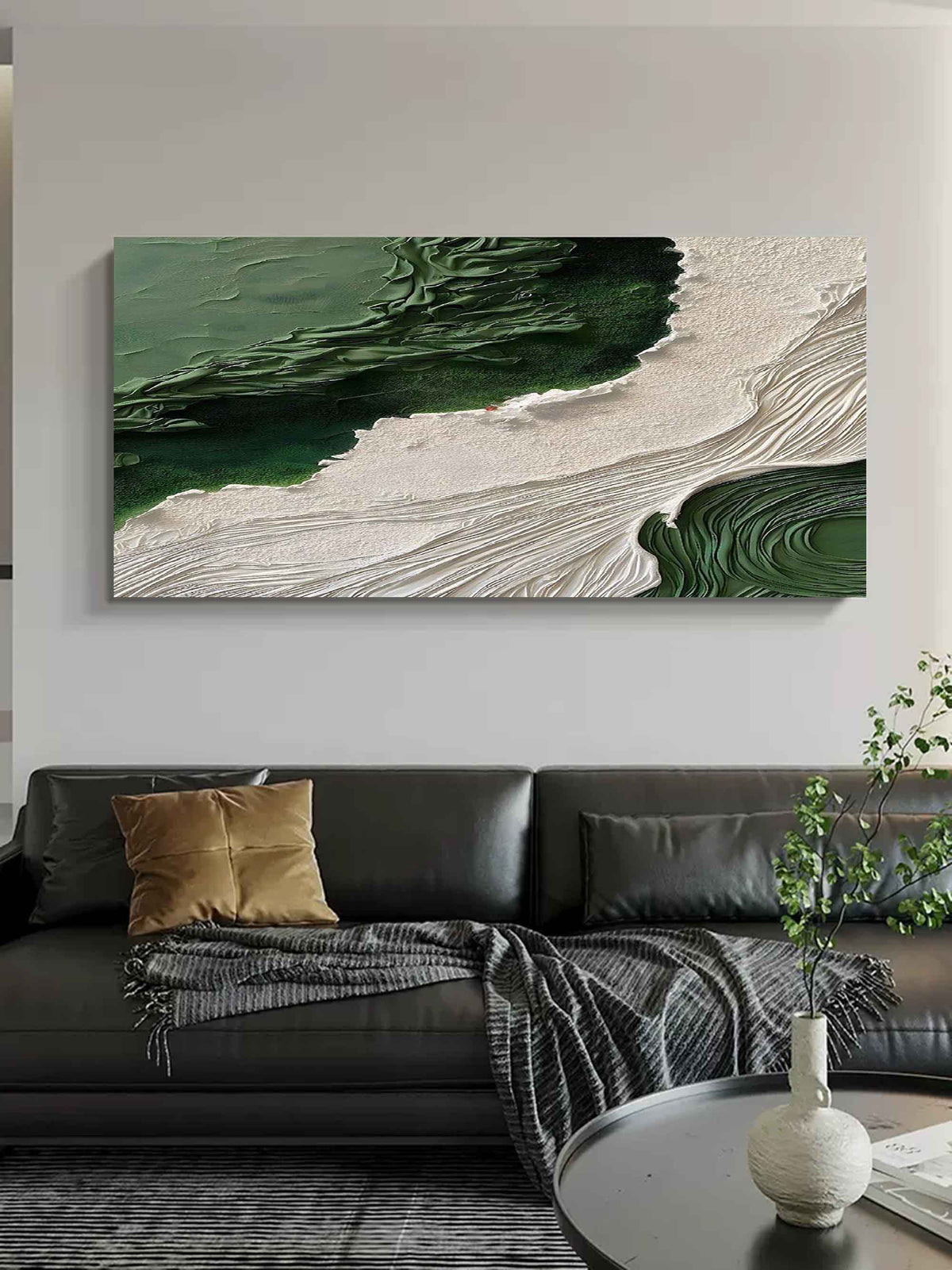 Wall Art Plaster Wave Abstract Modern