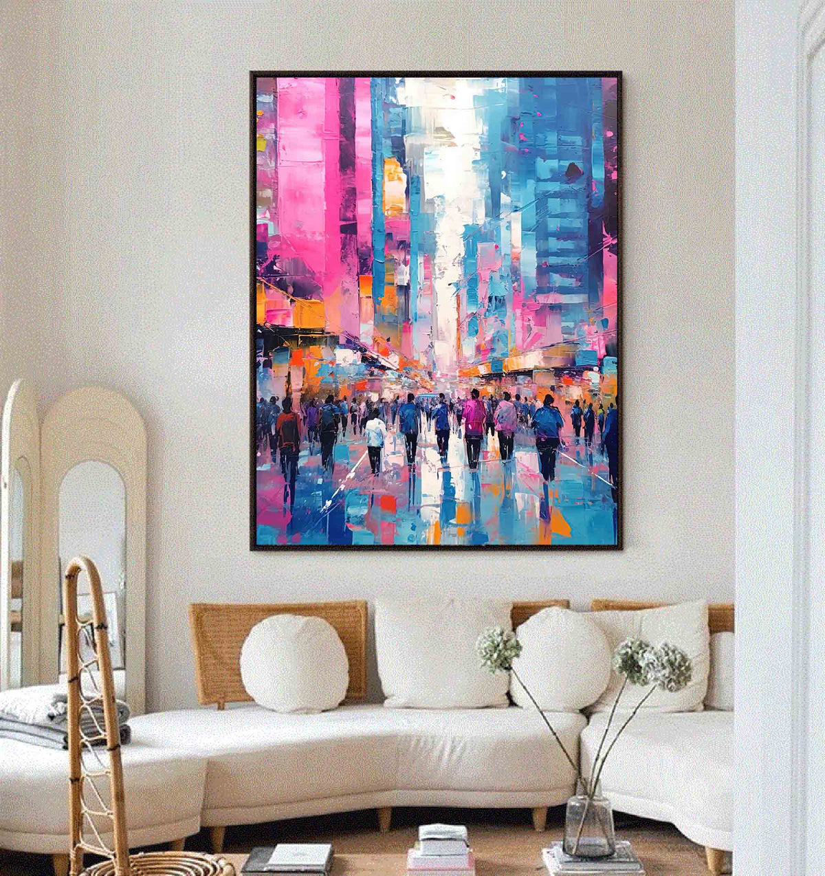 Wall Art Architecture Contemporary Bustling Urban