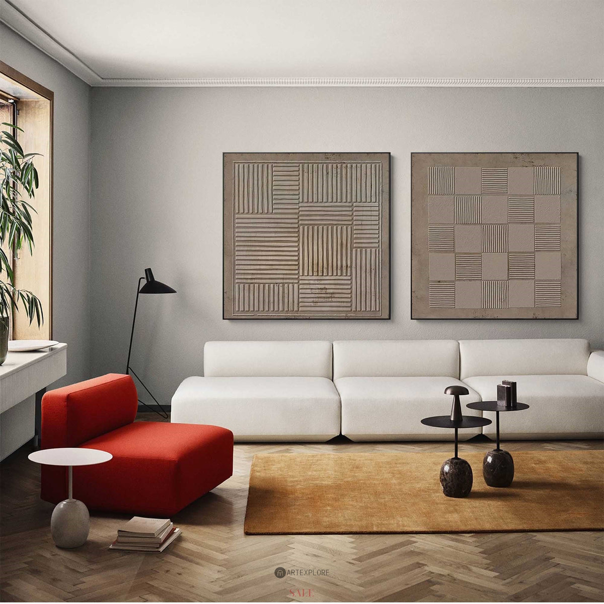 Set of 2 Abstract Art
