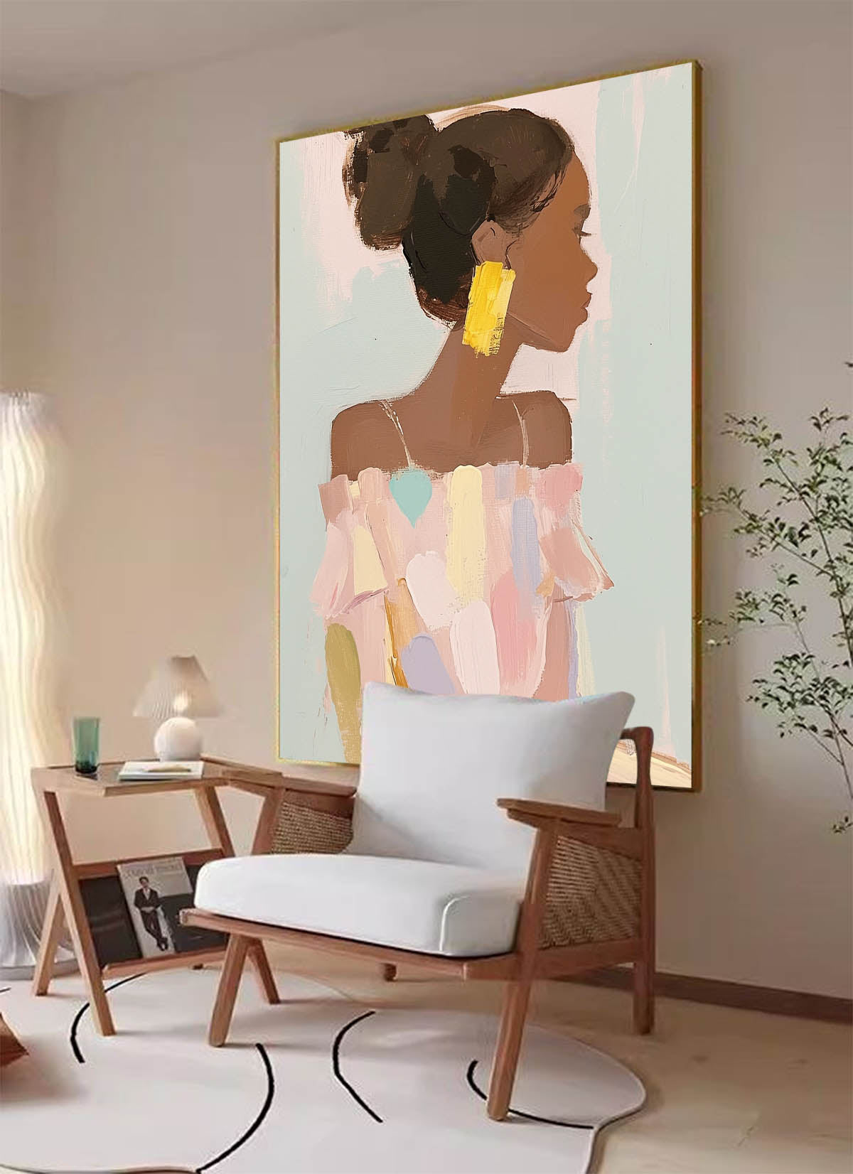 Impressionist Figurative Painting Elegant Modern