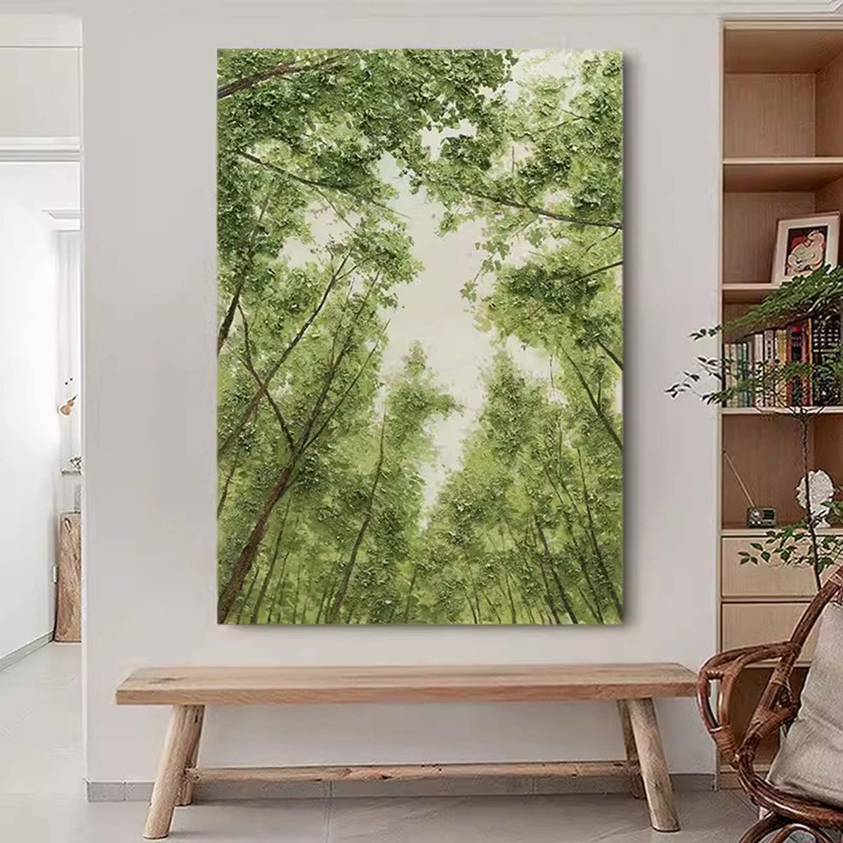 Wall Art Landscape Forest Green Fresh Soft