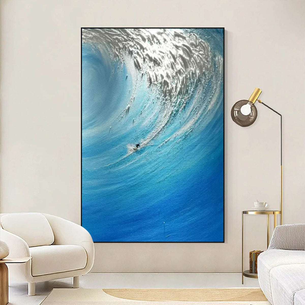 Wall Art Colorful Wave Abstract Swirling