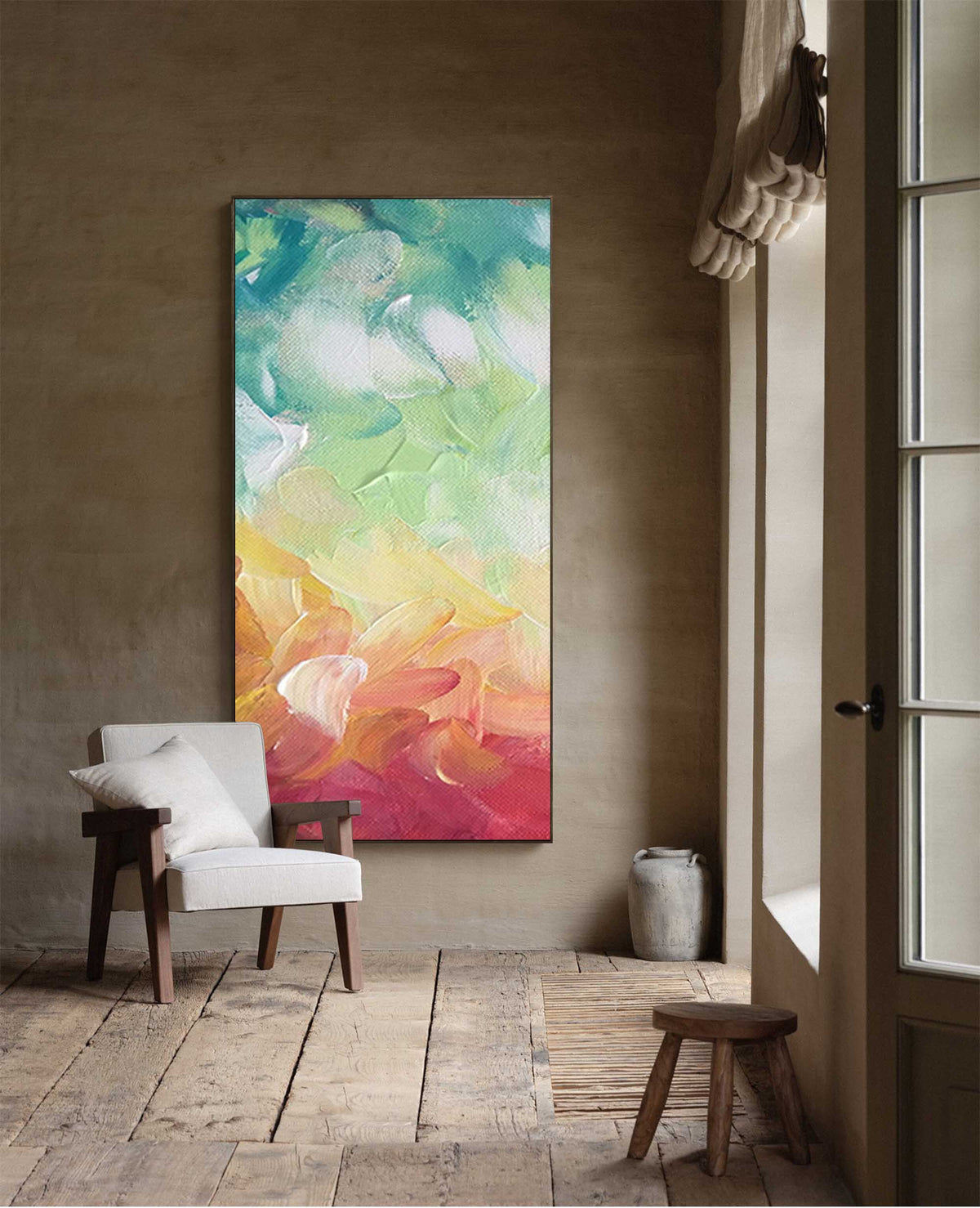 Rainbow Gradient Canvas Wall Art