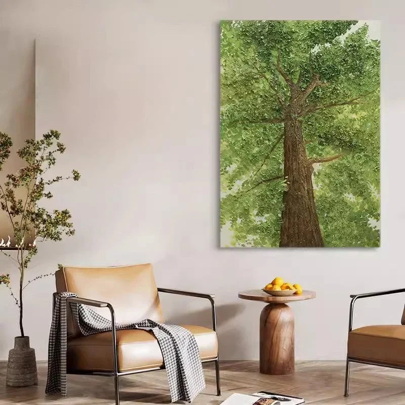 Majestic Oak Tree from Below Painting
