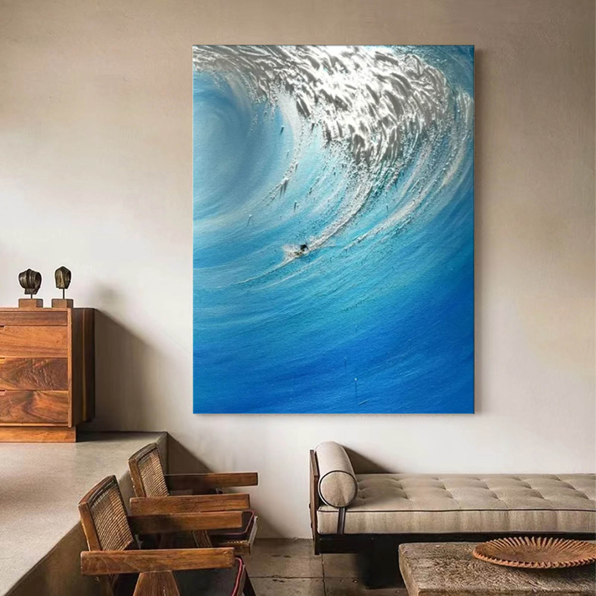 Wall Art Colorful Wave Abstract Swirling