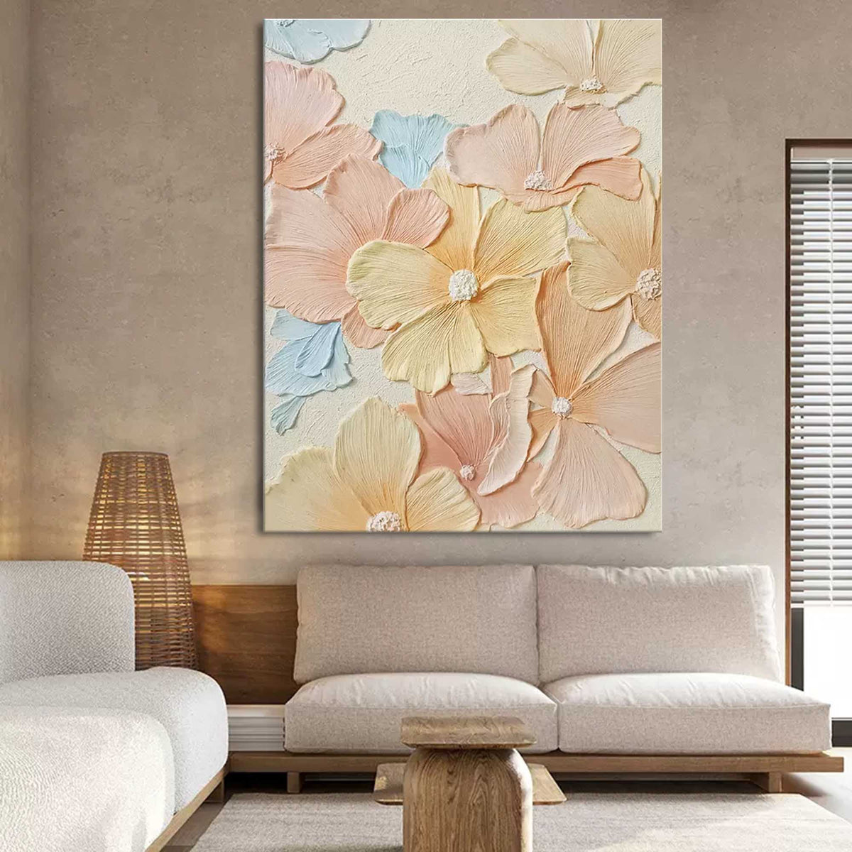 Wall Art Impasto Floral Surface Lush