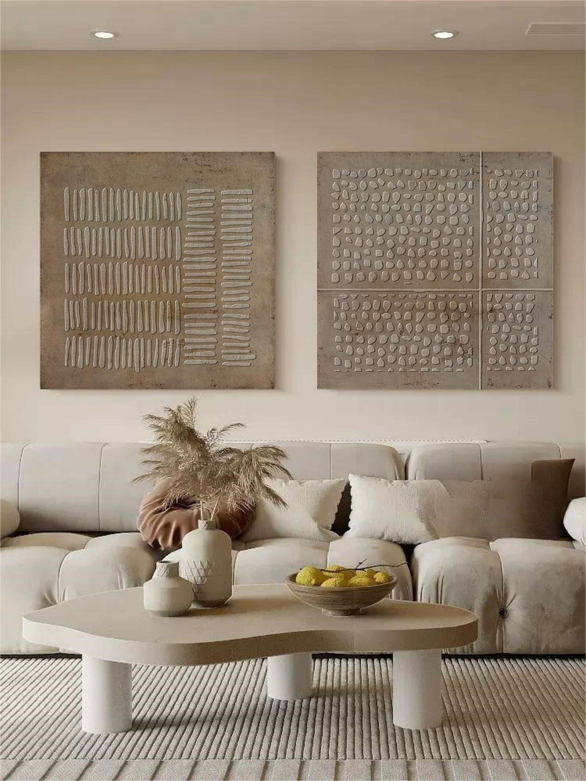 Wall Art Abstract Relief Minimalist Wabi-Sabi
