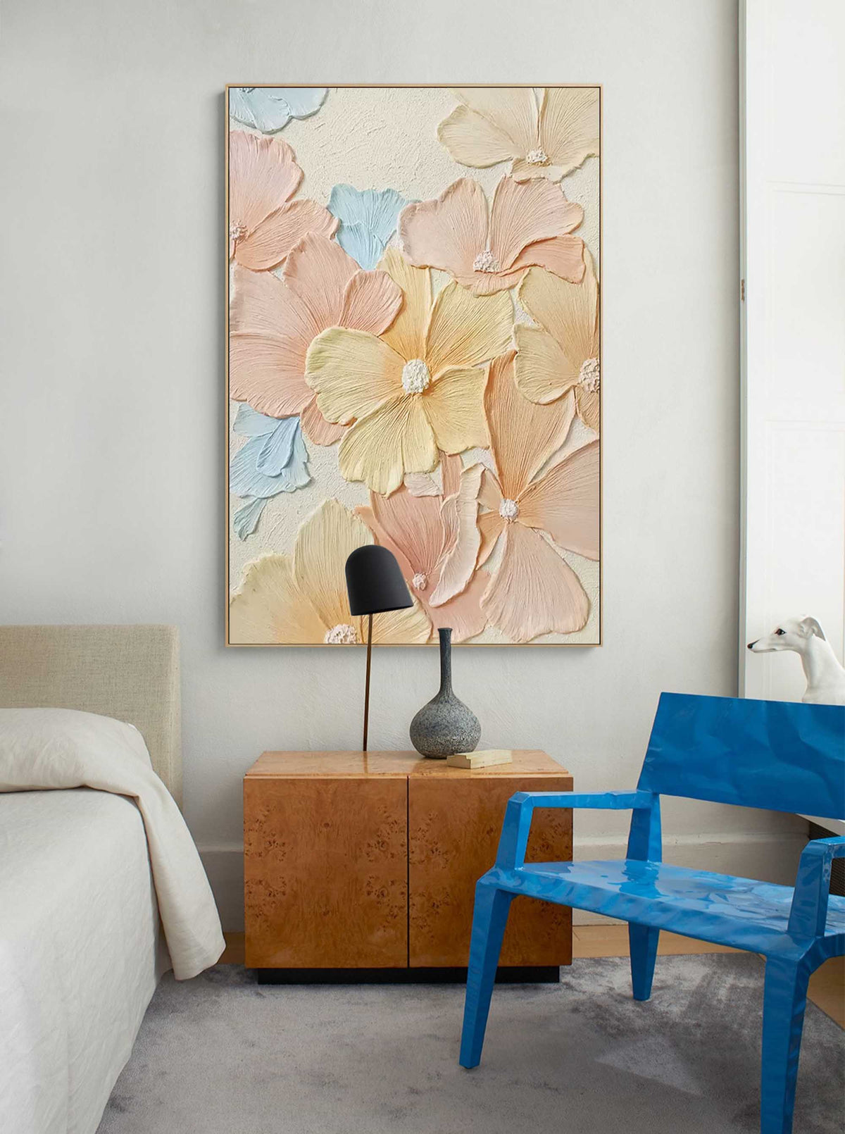 Wall Art Impasto Floral Surface Lush