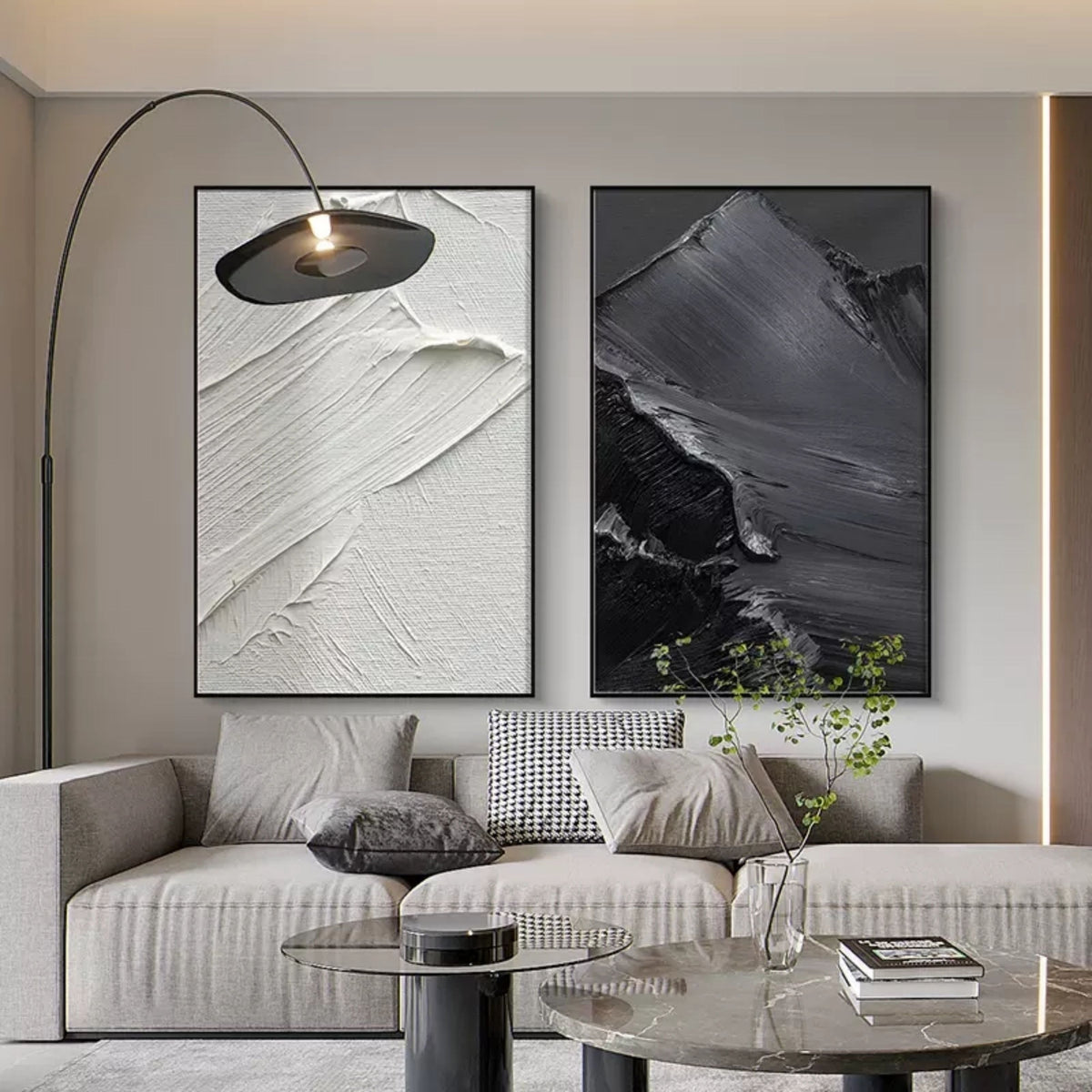 Wall Art Abstract Mountain Minimalist Landscape