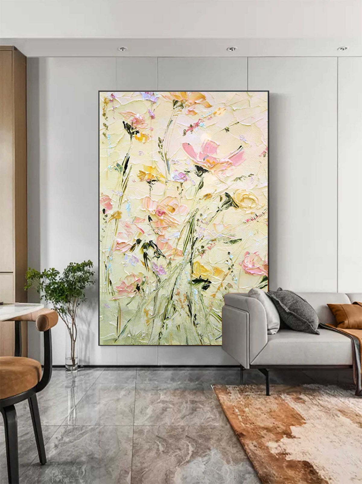 Wall Art Colorful Floral Elegant Serene