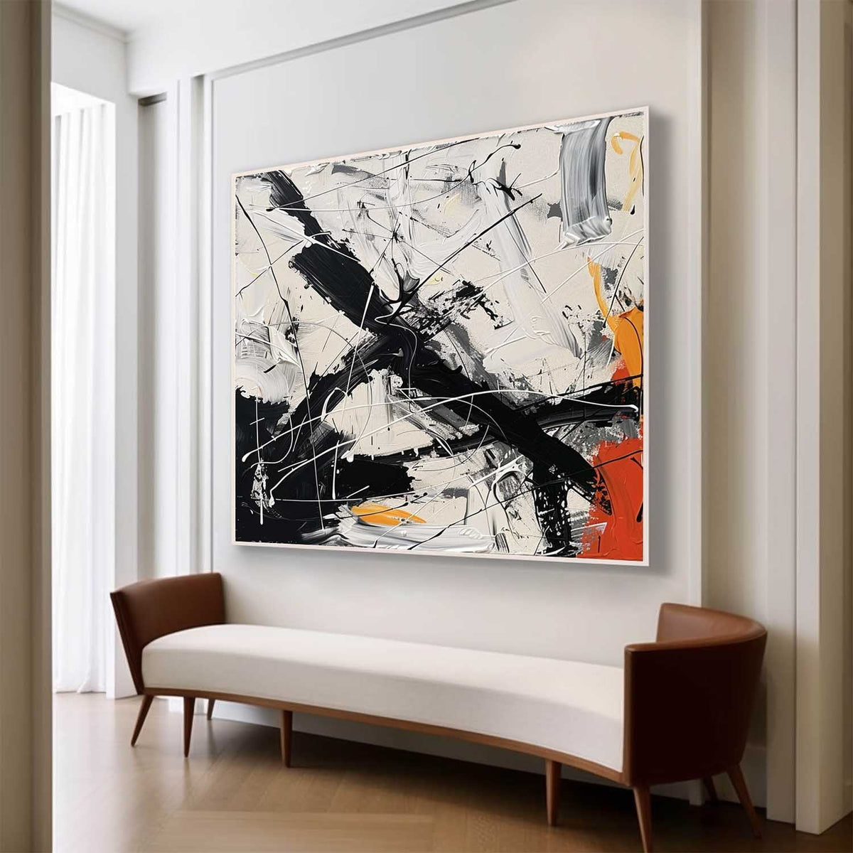 Abstract Expressionist Art Action Painting