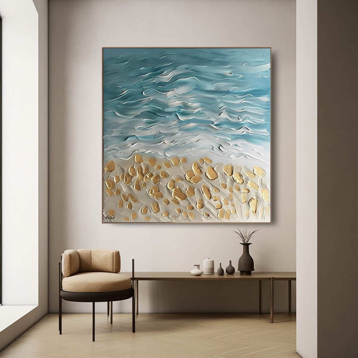 Wall Art Beach Scene Coastal Impressionist