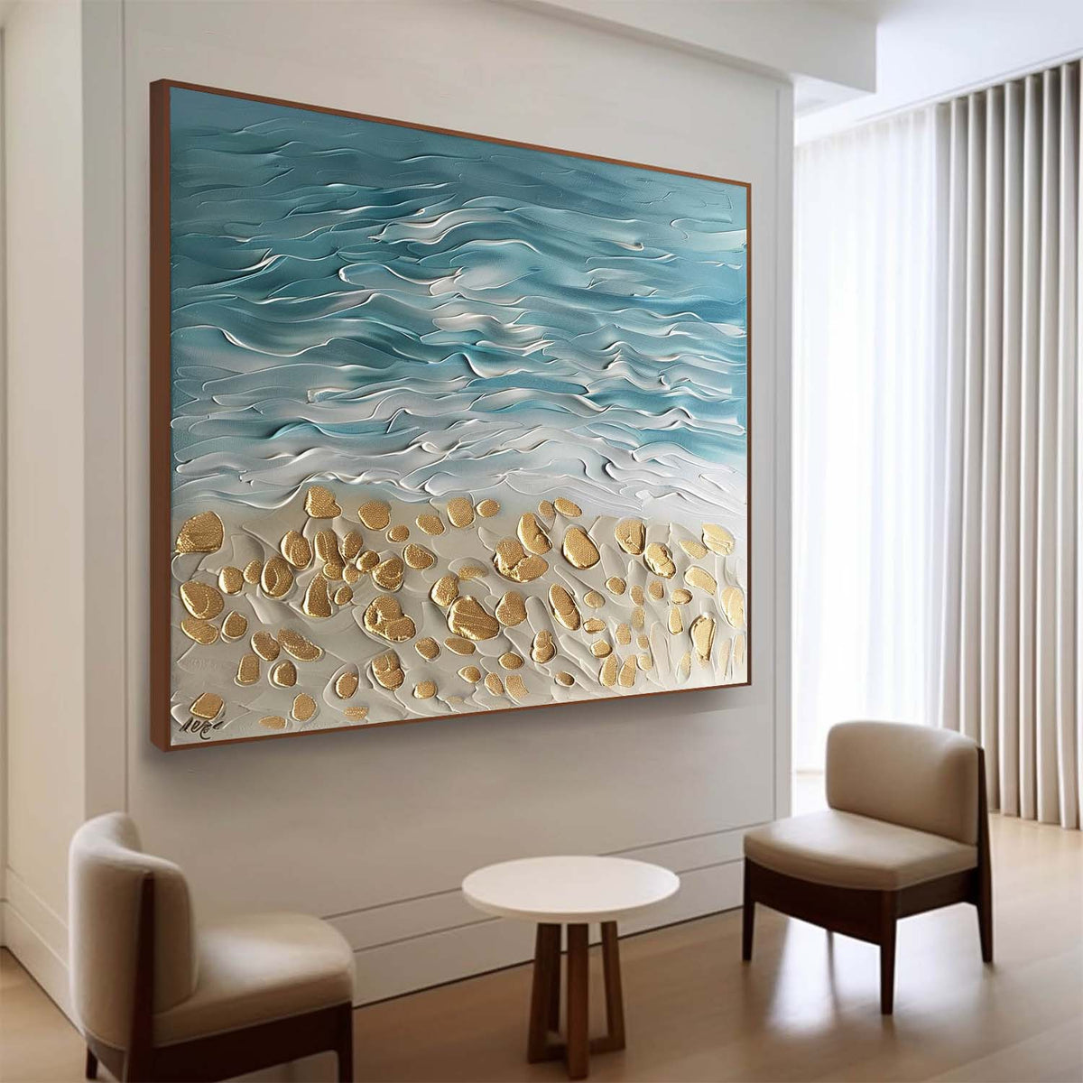 Wall Art Beach Scene Coastal Impressionist