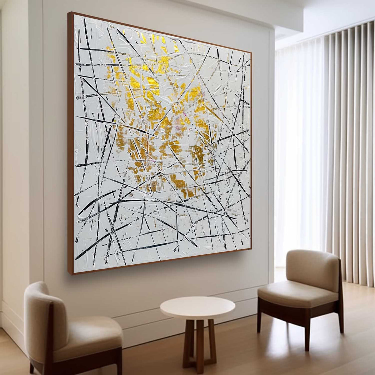 Wall Art Square Abstract Graffiti Art Luxury