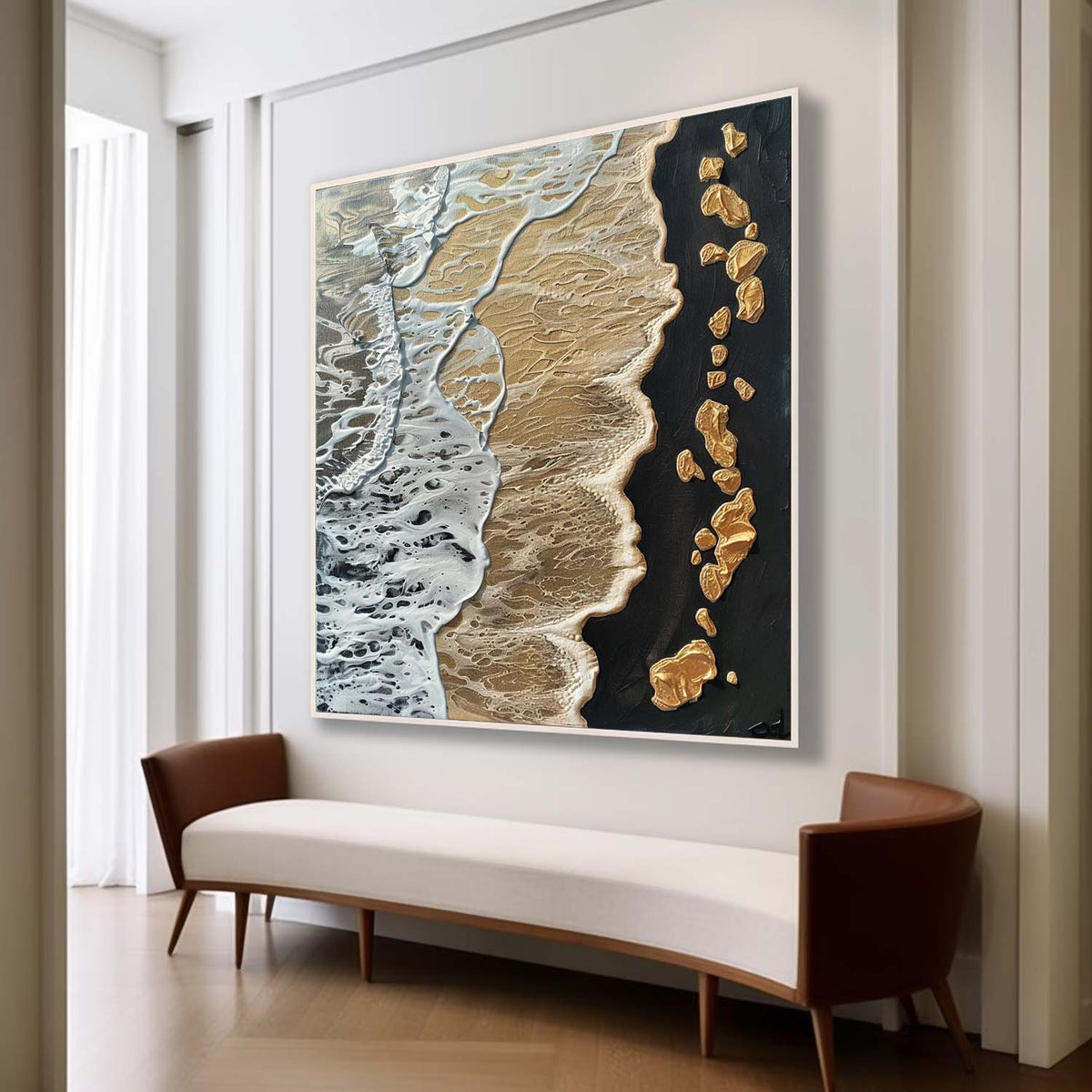 Wall Art Beach Scene Impressionist Playful
