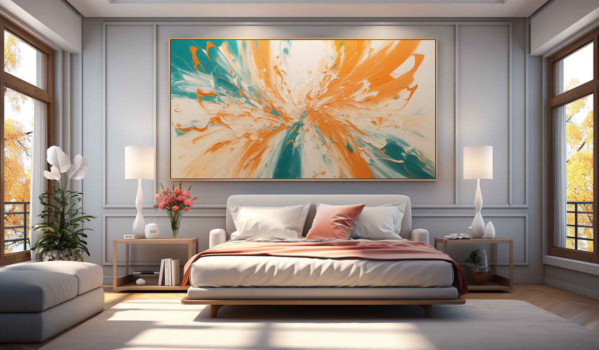 Wall Art Horizontal Plaster Minimalist Abstract