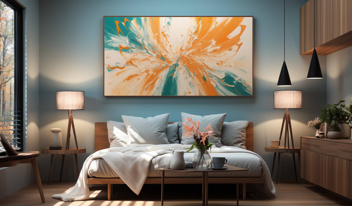 Wall Art Horizontal Plaster Minimalist Abstract
