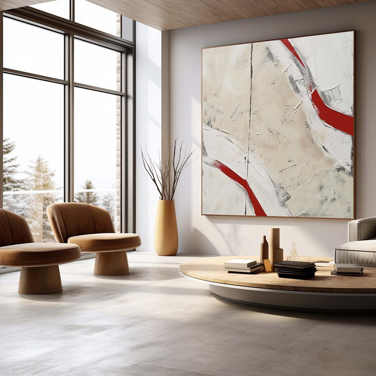 Wall Art Contemporary Minimalist Abstract Linear