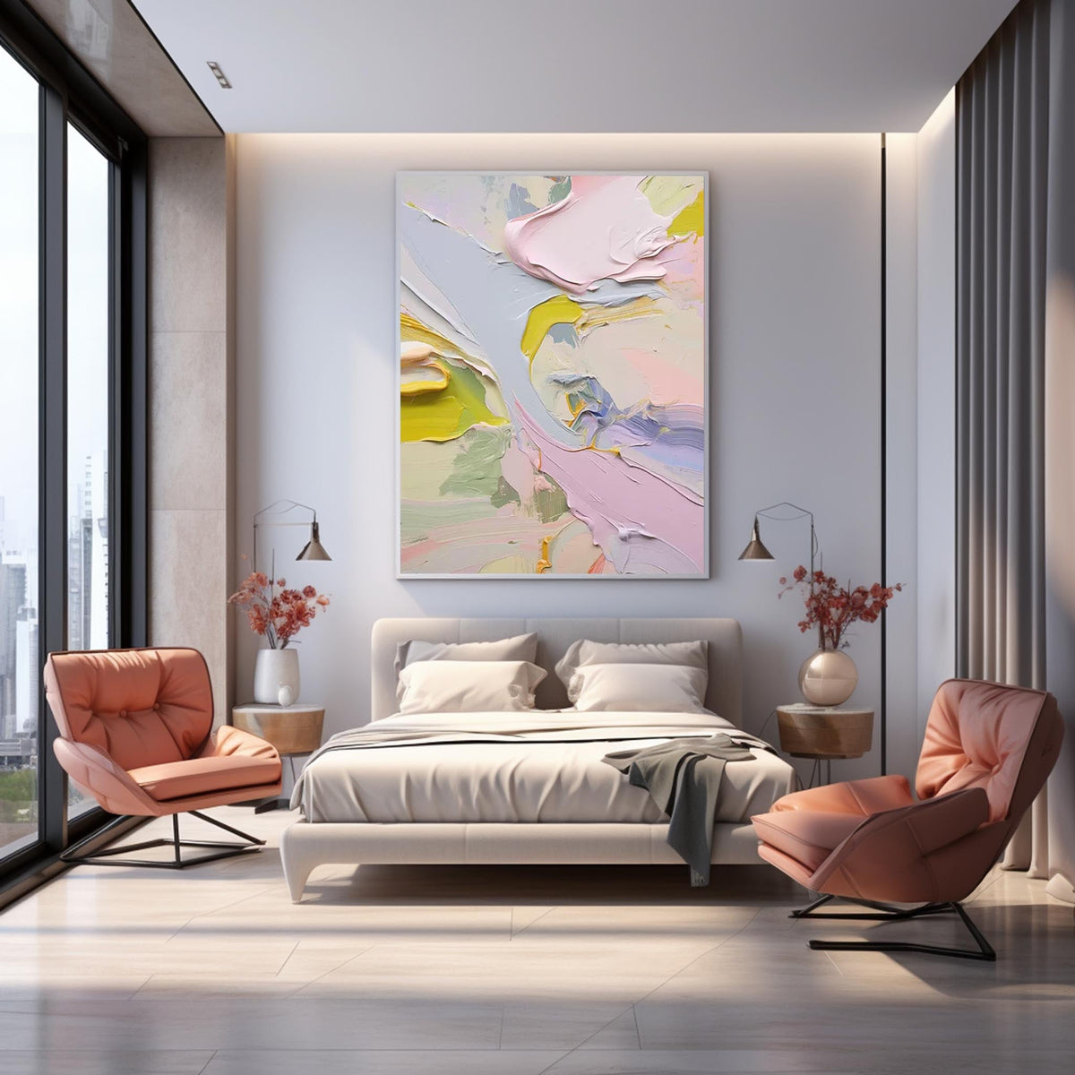 Wall Art Raw Abstract Painterly Serene