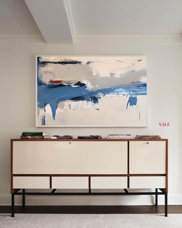Coastal Horizon Abstract Expressionist Painting