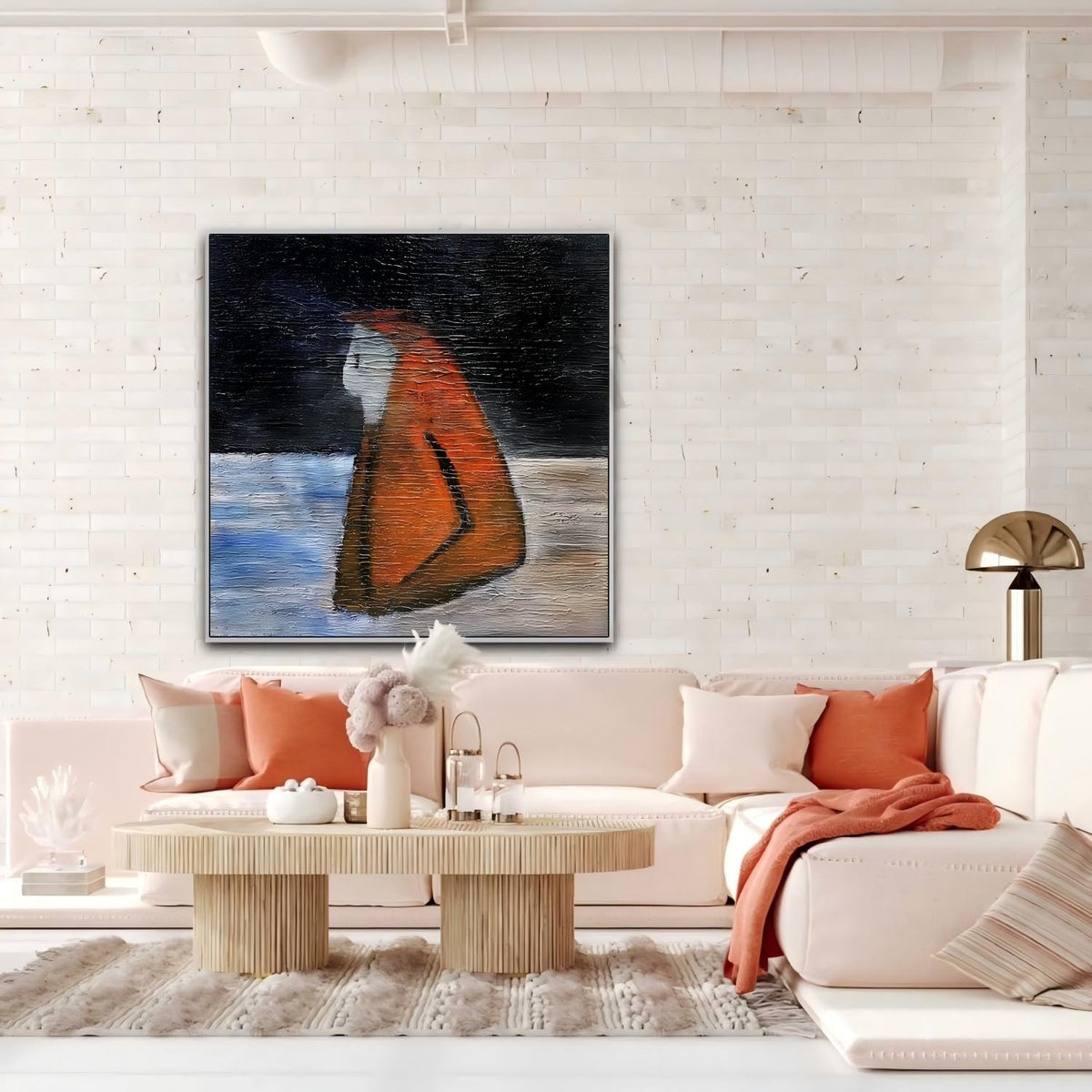 Wall Art Square Minimalist Figure