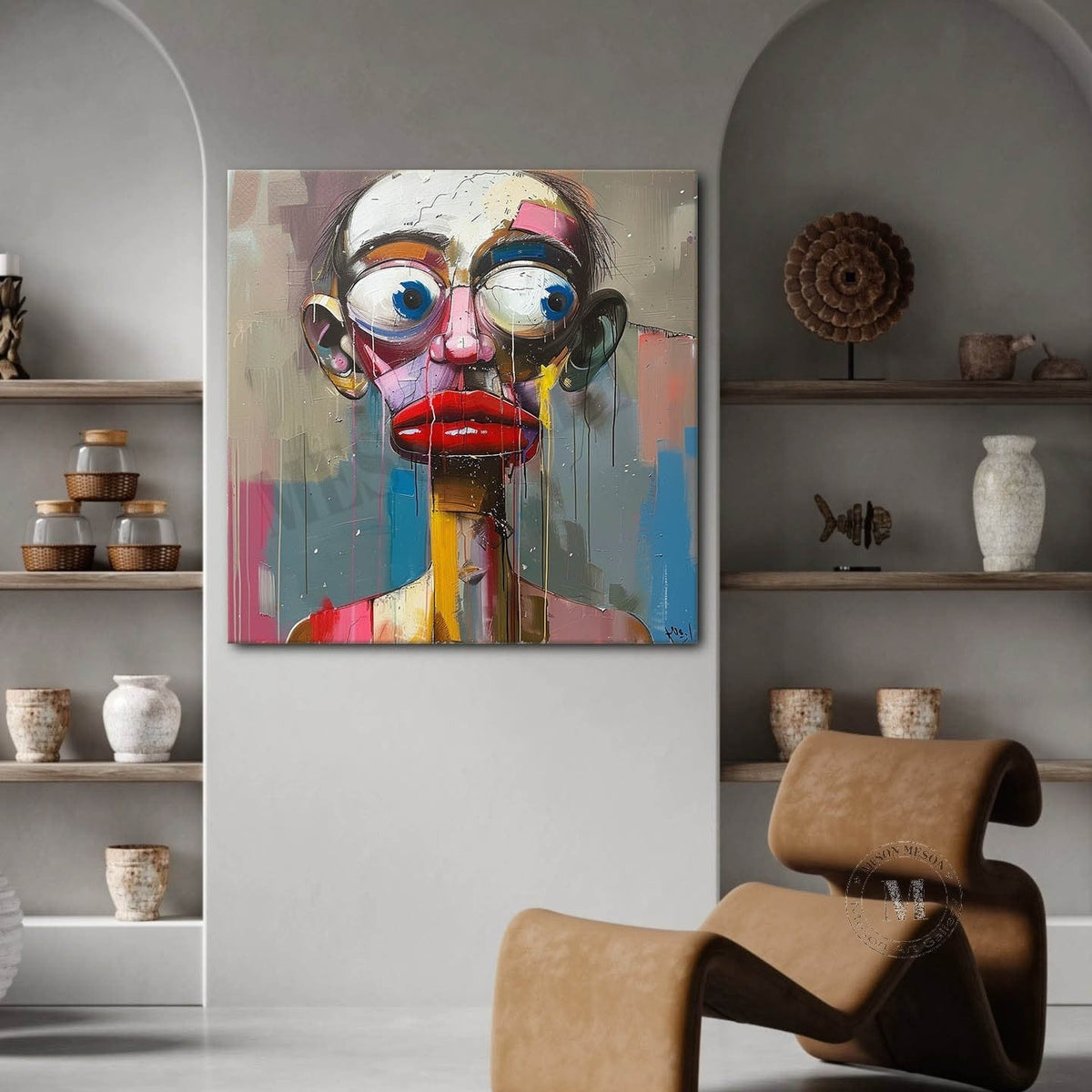 Wall Art Square Abstract Expressionist
