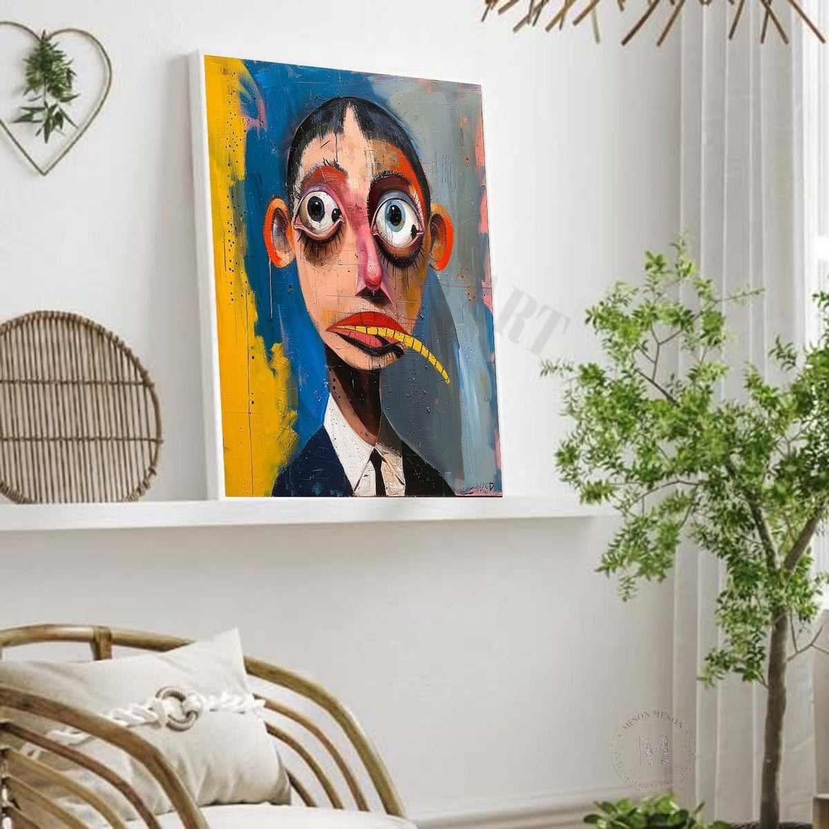 Wall Art Neo Expressionist Surreal Portrait