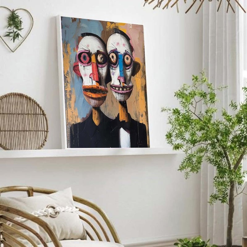 Wall Art Vertical Abstract Expressionist