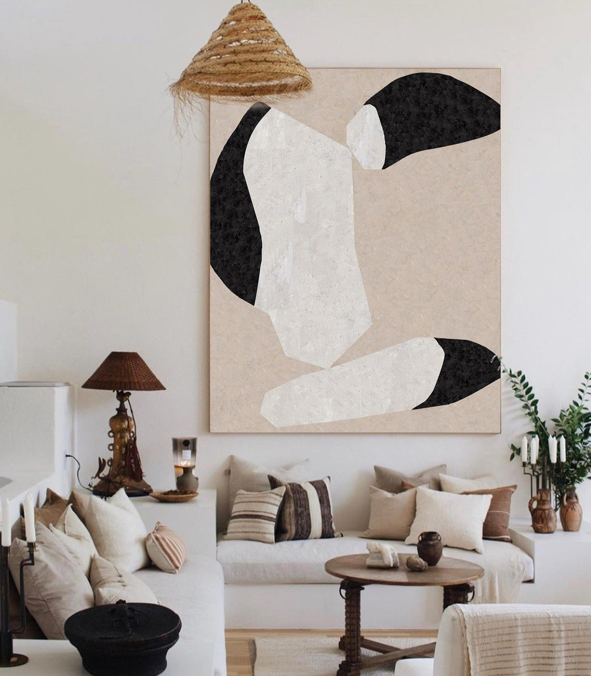 Organic Pebble Abstract Painting