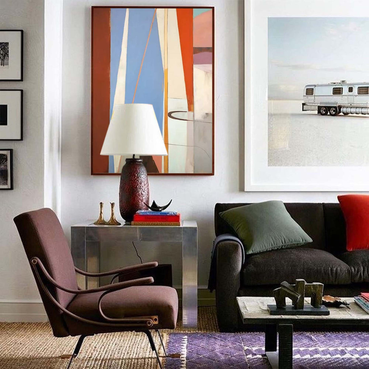Wall Art Abstract Modern Elegant Geometric