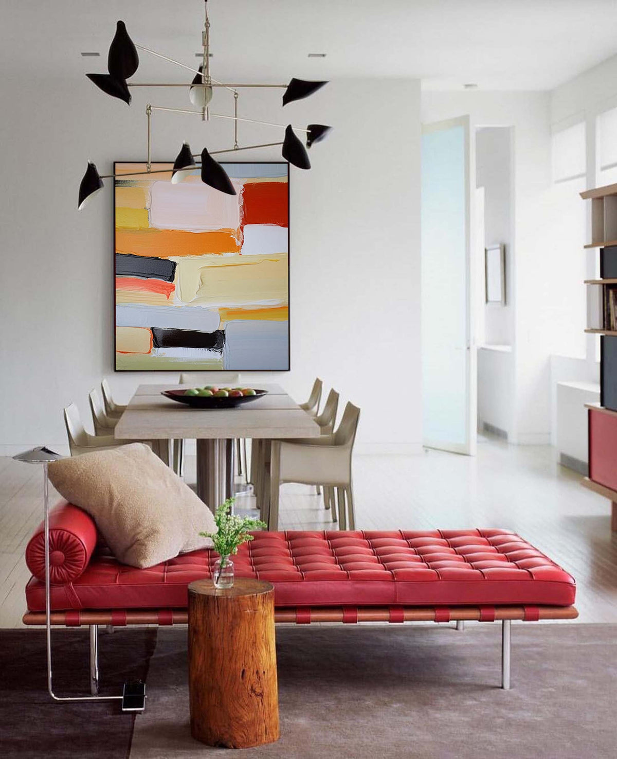 Abstract Textured Canvas Oil Painting