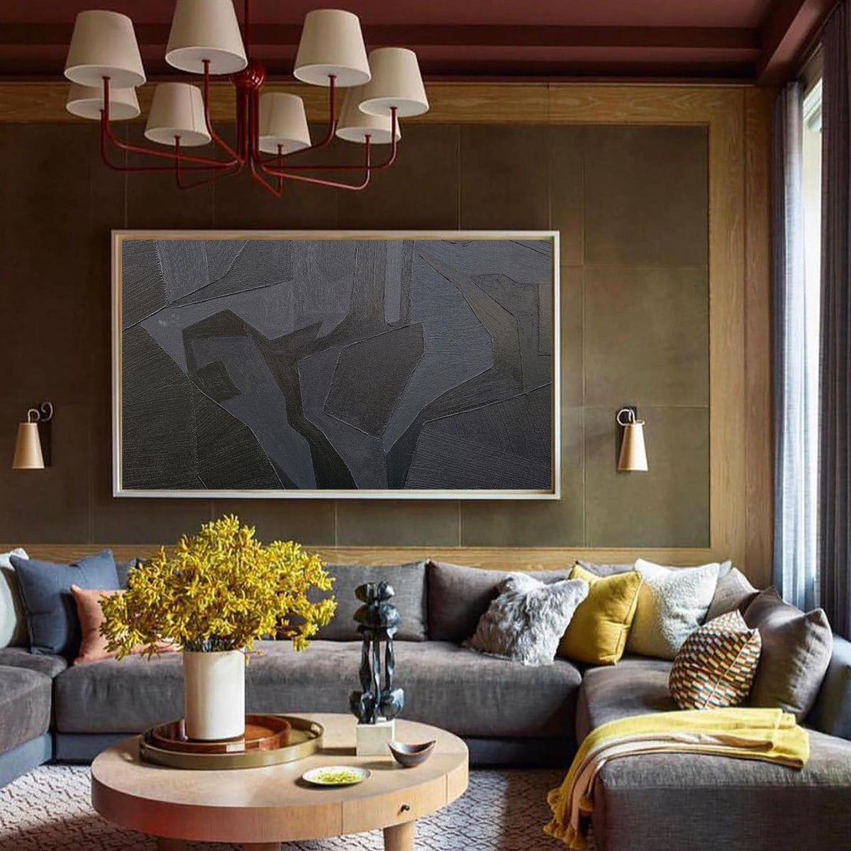 Black Abstract Painting