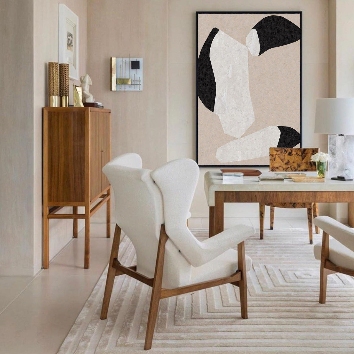 Organic Pebble Abstract Painting
