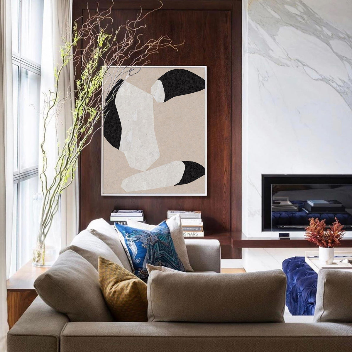 Organic Pebble Abstract Painting