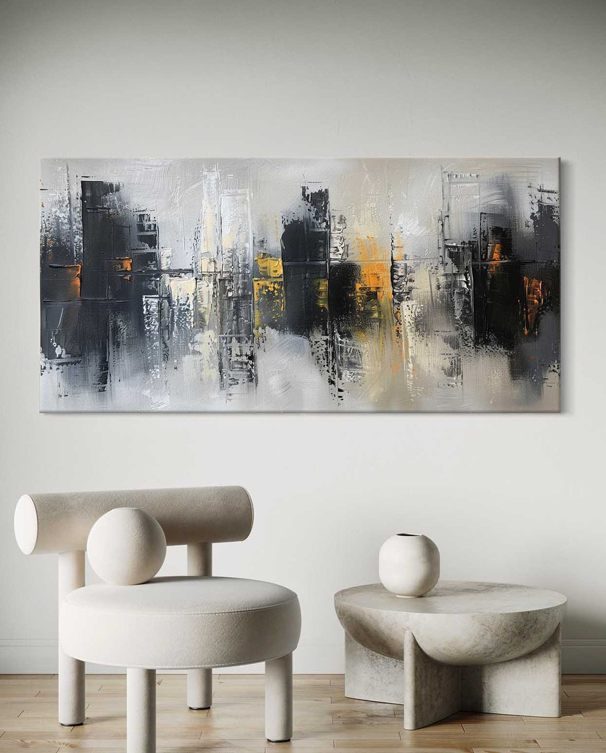 Wall Art Impressionist Urban Cityscape Skyscraper