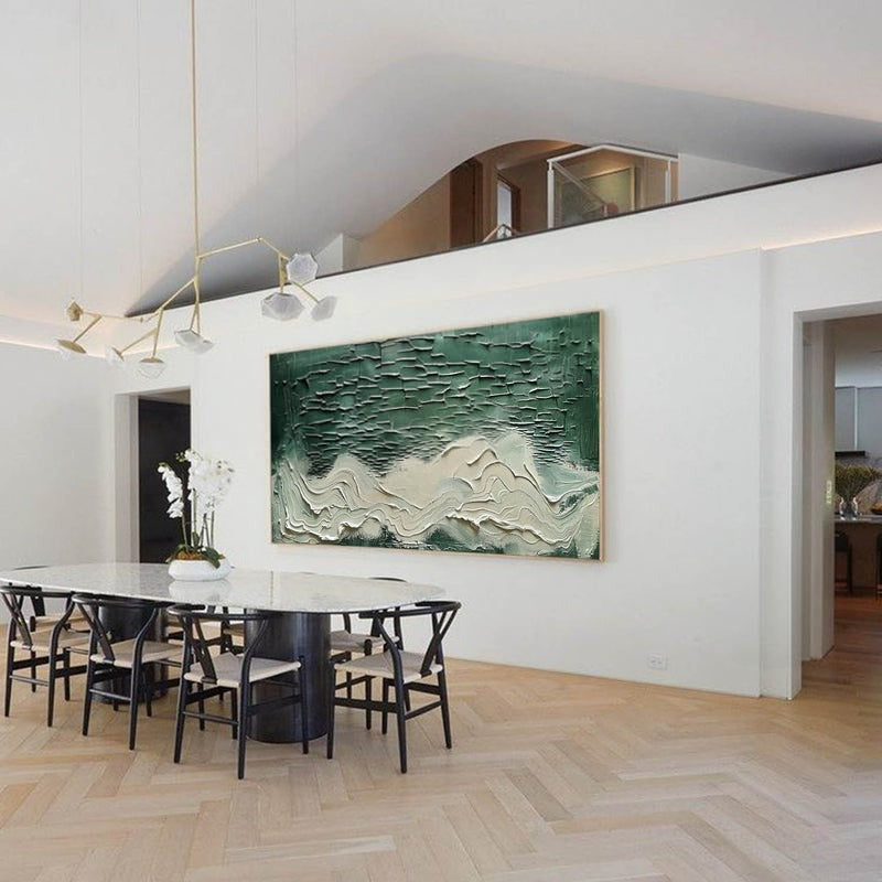Wall Art Horizontal 3D Impasto Ocean Wave