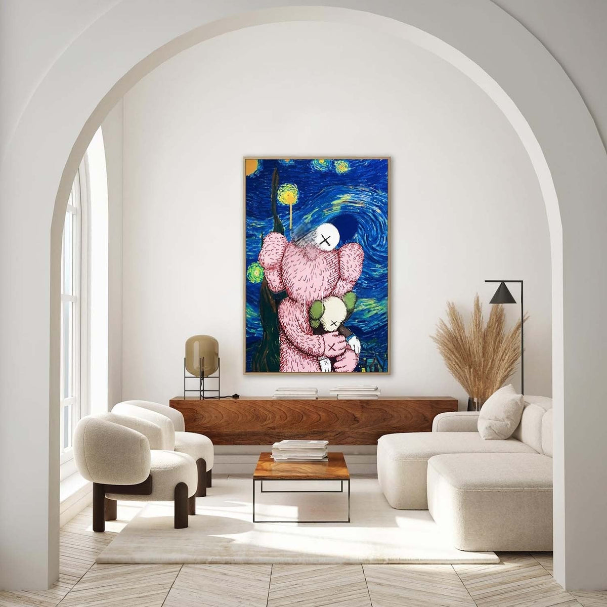 Wall Art Square Pop Art KAWS Inspired Starry Night