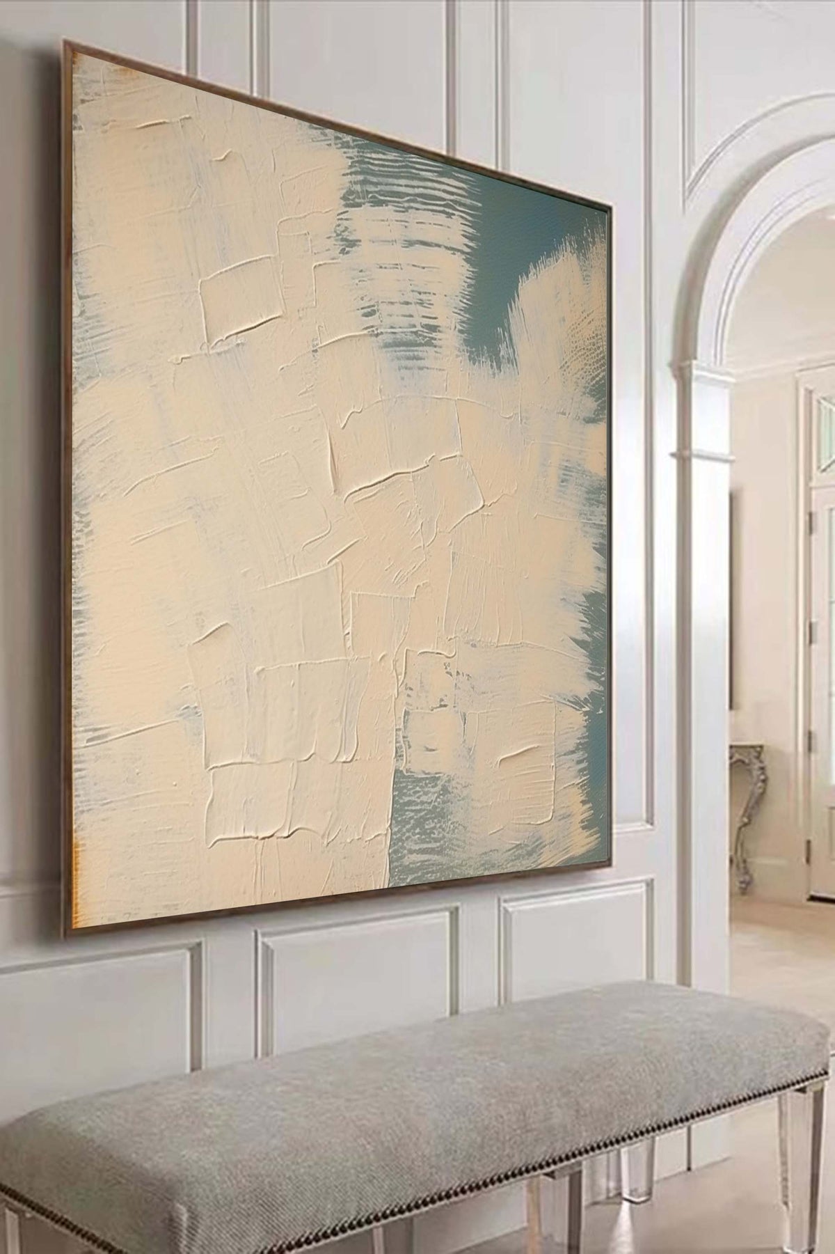 Contemporary Minimalist Neutral Textured Painting