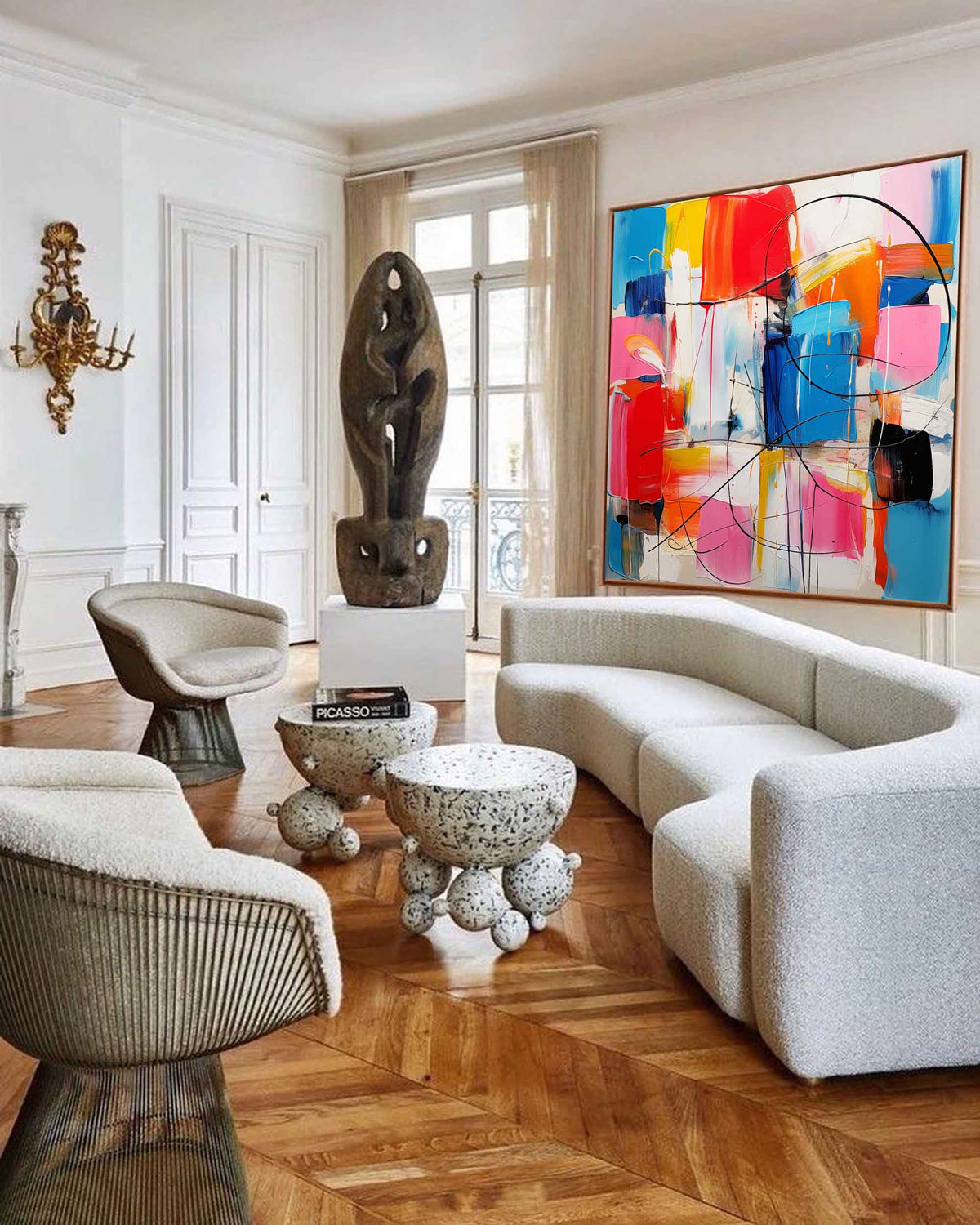 Vibrant Abstract Expressionist Painting