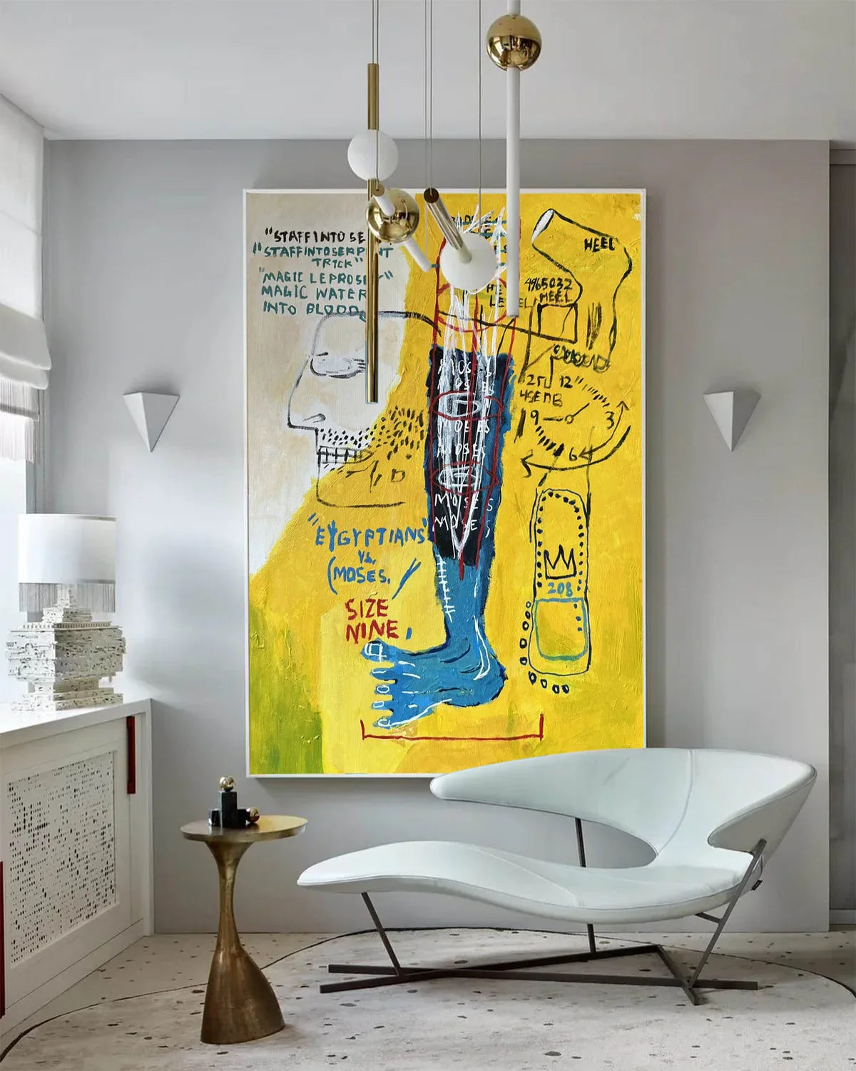 Deep Emerald Textured Vertical Strip Abstract Oil Painting