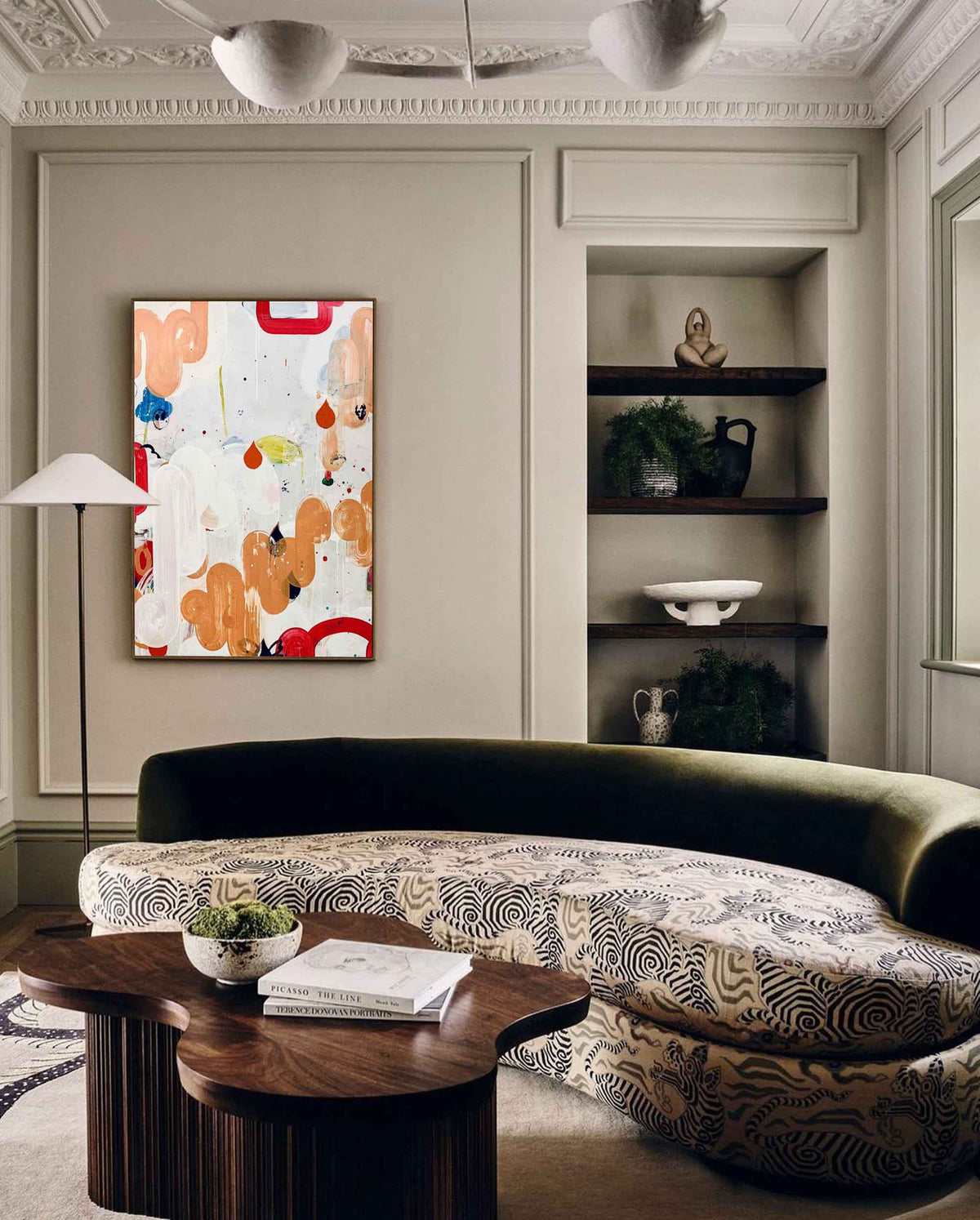 Wall Art Abstract Playful Kidult Floral Decor