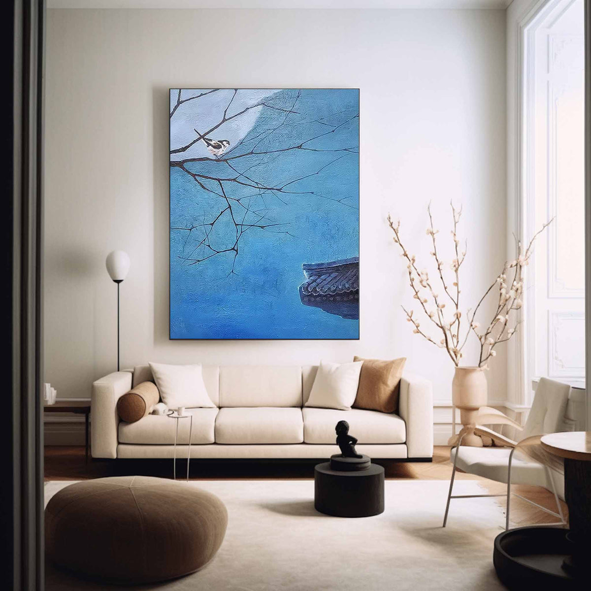 Wall Art Landscape Oriental Night Meditative Design
